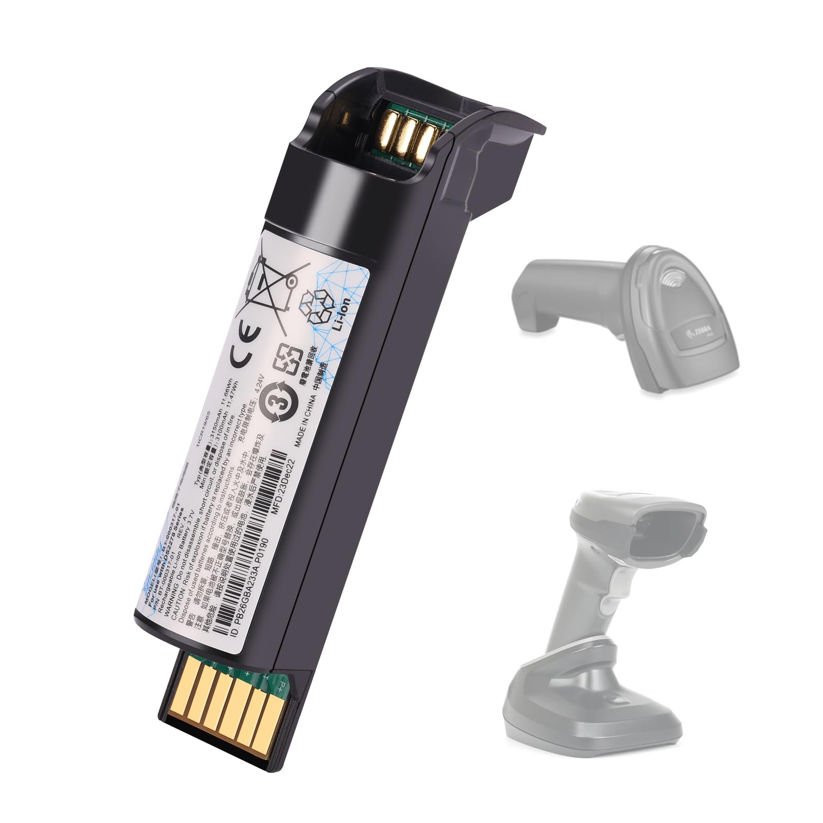 Amazon.com: Sicimly for Zebra DS2278 Battery,BT-000317-01